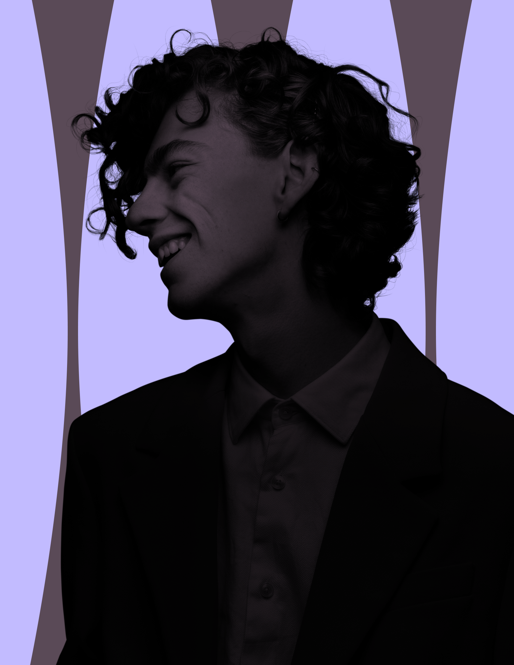 MPA branded image of young man smiling in silhouette